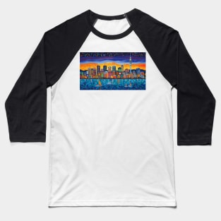 Auckland City Skyline Baseball T-Shirt
